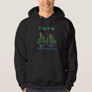 Moletom Minha Vida É Techno Music Equalizer Sound Techno P