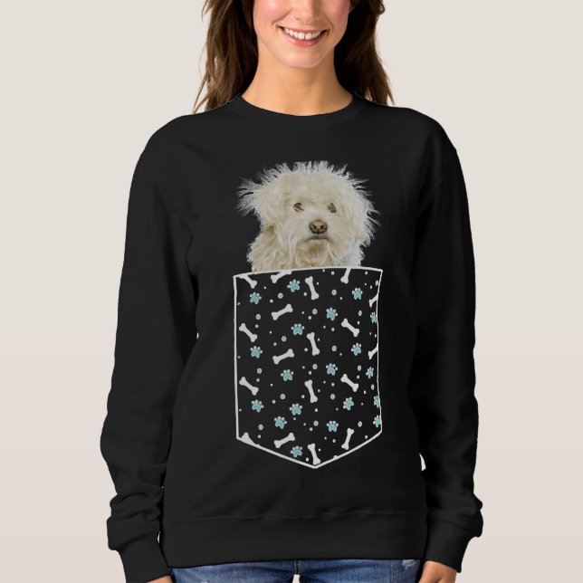 Moletom Mini Cachorro De Poodle Em Pocket Bones &amp Paw P (Frente)