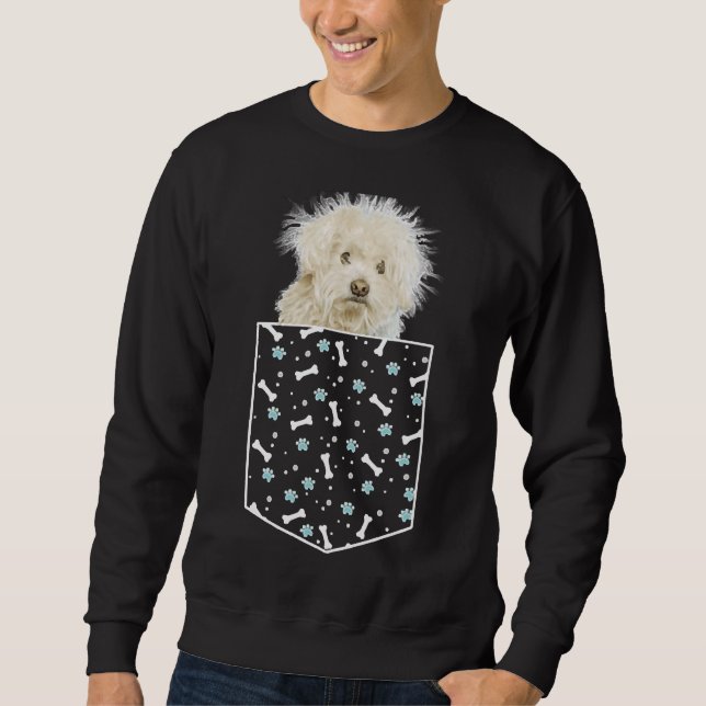 Moletom Mini Cachorro De Poodle Em Pocket Bones &amp Paw P (Frente)