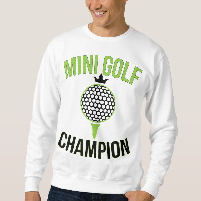 Moletom Mini Golf Miniatura Campeão de Golfe Funny Golfer (Frente)