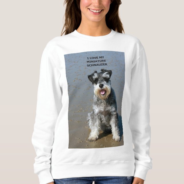 Moletom mini schnauzer-love w pic (Frente)