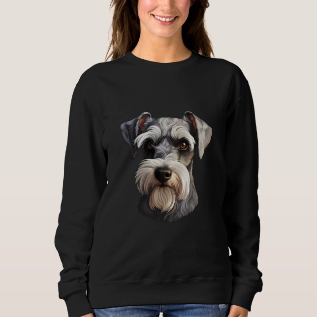 Moletom Miniatura Schnauzer Mulheres (Frente)