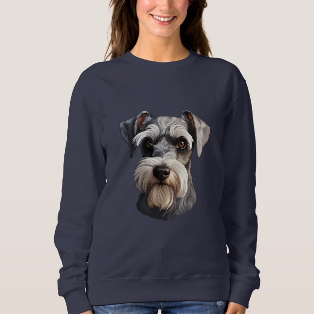 Moletom Miniatura Schnauzer Mulheres (Frente)