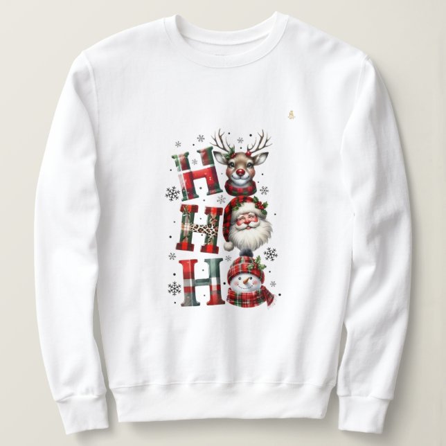 Moletom Minimal Christmas Sweatshirt | Modern Holiday Aest (Frente do Design)