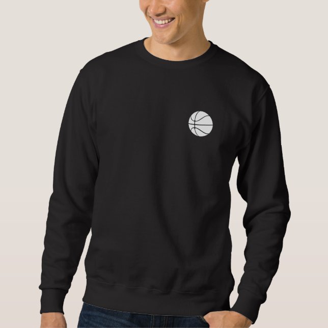 Moletom Minimalist Basketball Line Art on Unisex Crewneck  (Frente)