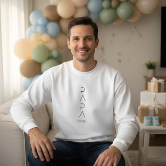 Moletom Minimalist Dad to Be Shirt, Simple Fatherhood 