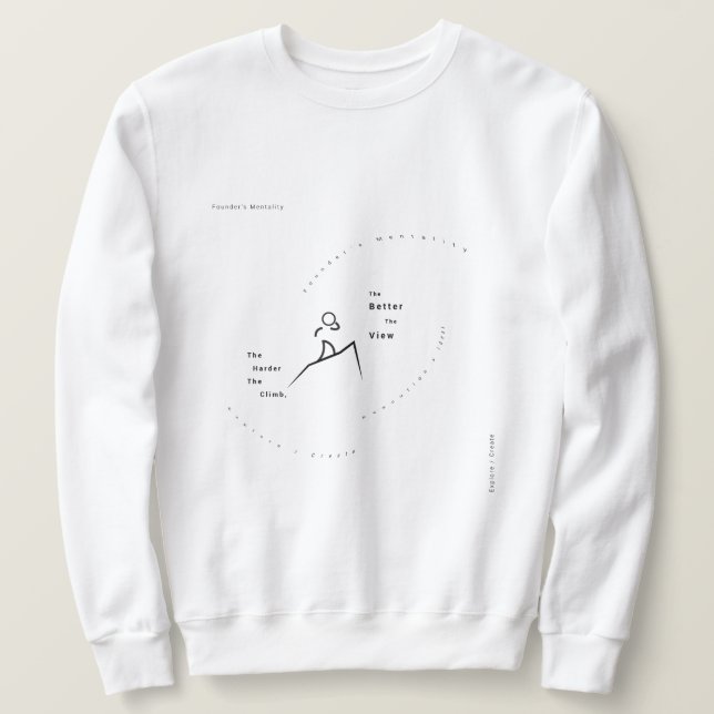 Moletom Minimalist Entrepreneur Sweatshirt Gear (Frente do Design)