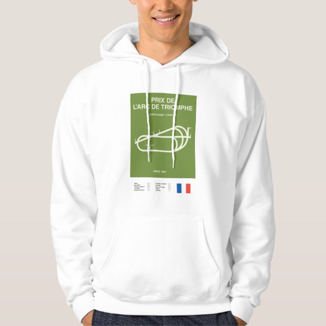Moletom Minimalist Prix De L'Arc De Triomphe Racing Hoodie (Frente)