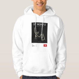 Moletom Minimalist St Moritz Bobsleigh Line Hoodie Blk