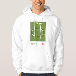 Moletom Minimalist Tokyo Horse Racing Course Print Hoodie