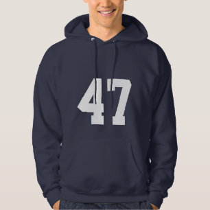 Moletom Minimalista Número 47 Azul Marinho
