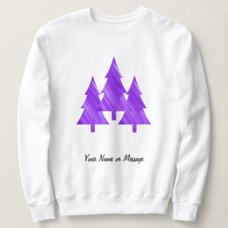 Moletom Mínimo Legal Estético das Árvores Roxas