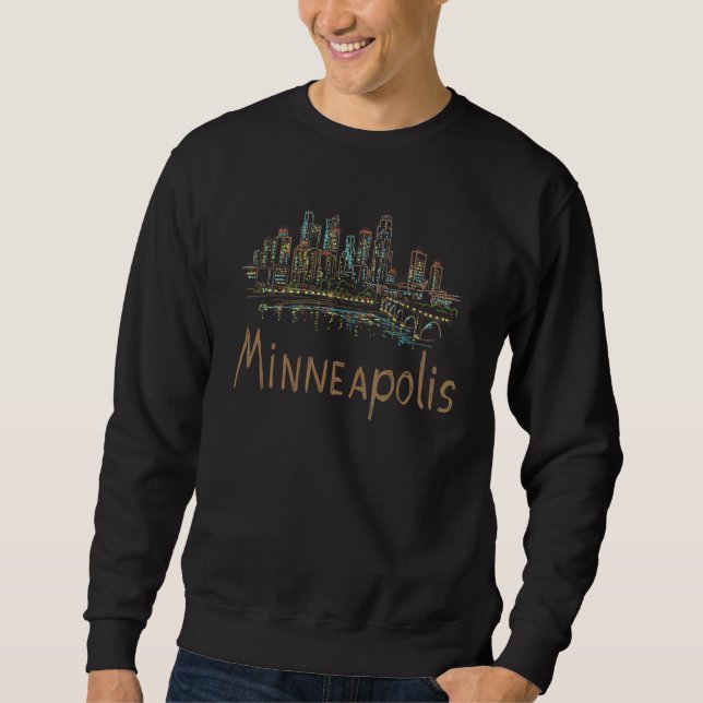 Moletom Minneapolis City Minnesota souvenir  for men women (Frente)