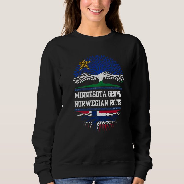 Moletom Minnesota Cresceu Com Raízes Norueguesas (Frente)