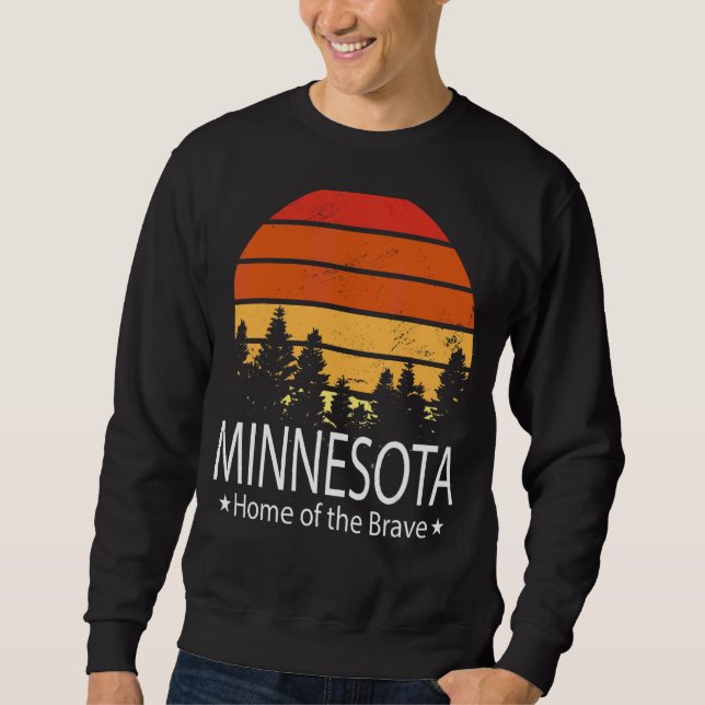 Moletom Minnesota State Home Of The Brave Minnesota Love (Frente)