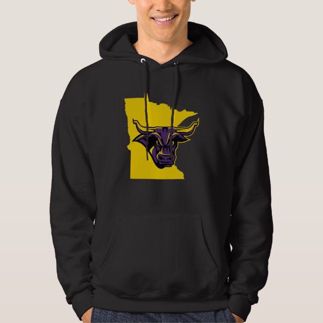 Moletom Minnesota State Mankato Mavericks Forma do Estado (Frente)