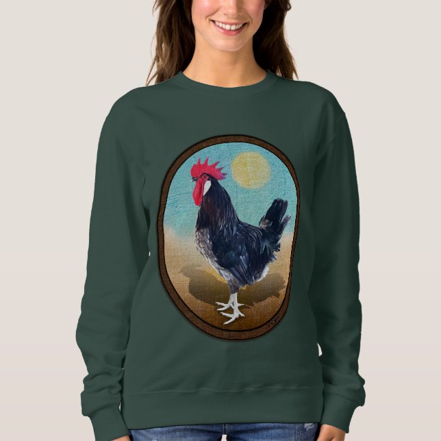 Moletom Minorca Rooster Vintage Oval (Frente)
