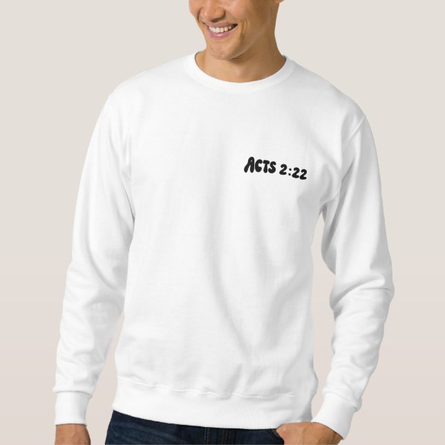 Moletom Miracle Sweat Shirt Acts2:22 (Frente)