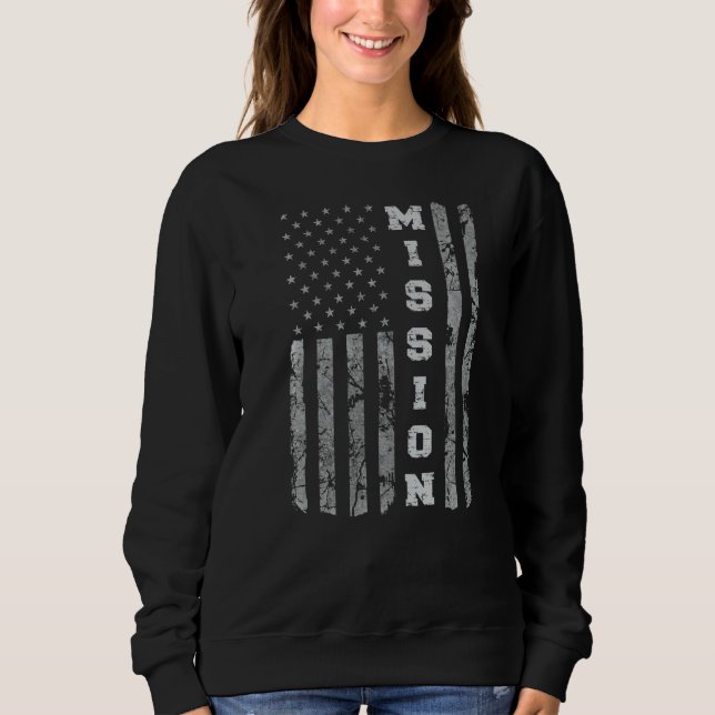 Moletom Mission Texas American Flag (Frente)