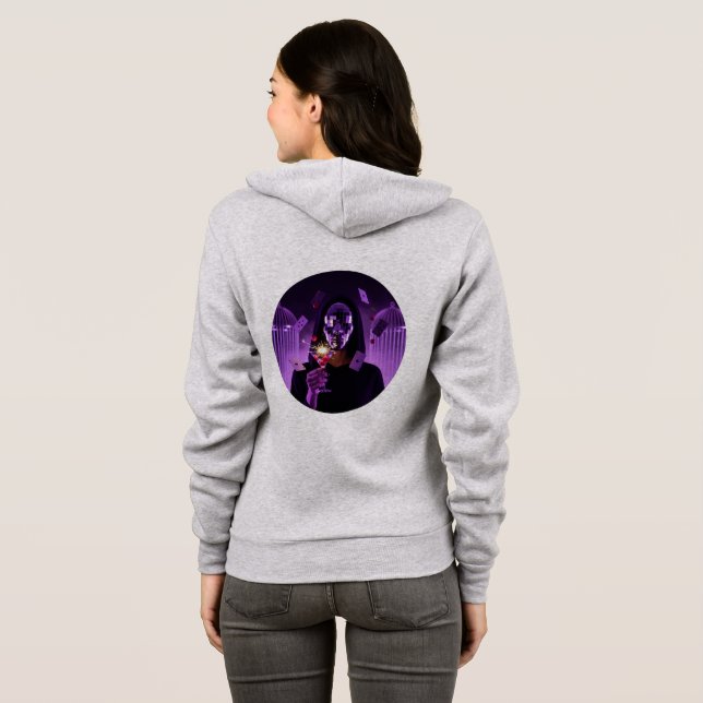Moletom Misterioso Hoodie Noite de Vegas 💜 🎭 (Parte Traseira Completa)