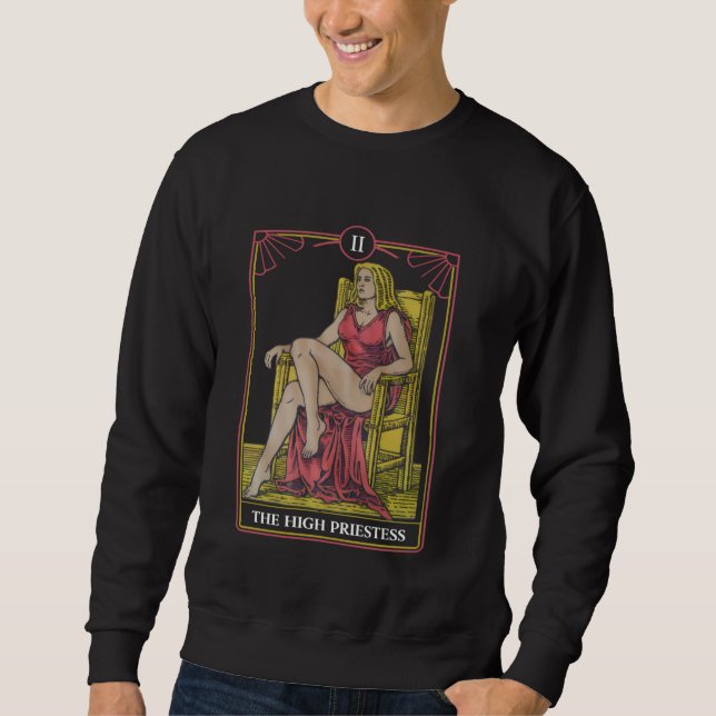 Moletom Mística Gótica, Alta Sacerdotisa Tarot Espiritual (Frente)