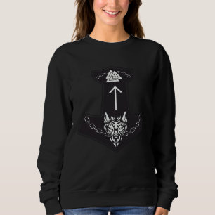Moletom Mitologia Nórdica Viking Fenrir Lobo Odin Símbolo
