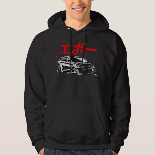 Moletom Mitsubishi EVO Japão Estilo T-Shirt Para Mulheres (Frente)