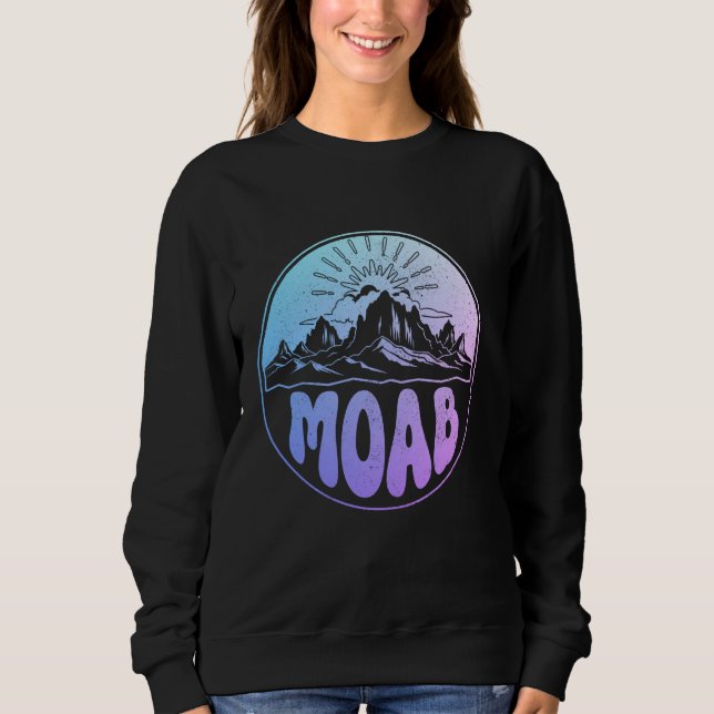 Moletom Moab Utah Montanhas Vintage Retro (Frente)