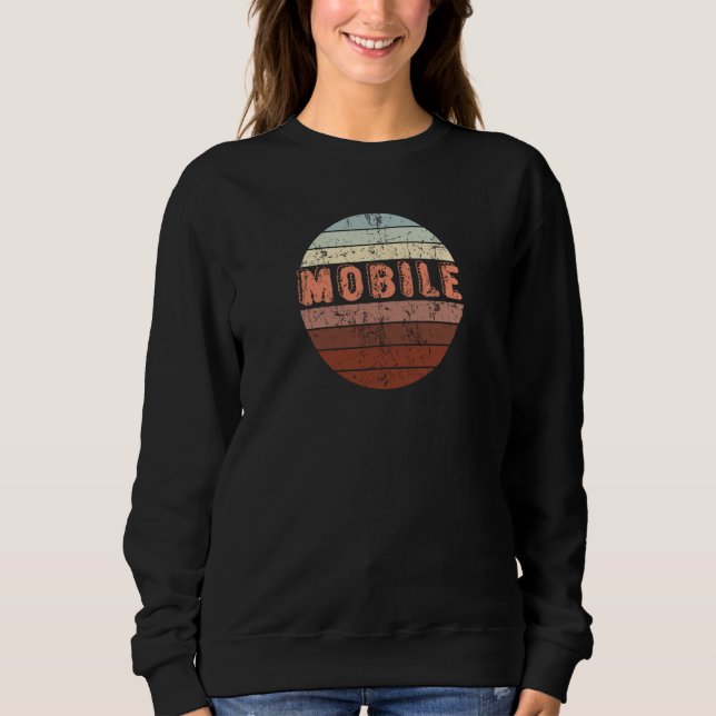 Moletom Mobile Alabama Waikiki Beach Sunset 4 Distressed (Frente)