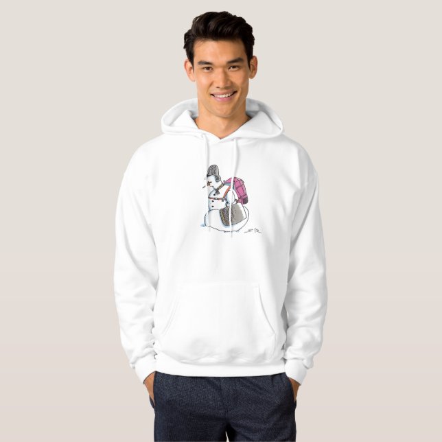 Moletom Mochila Snowman Hoodie (Frente Completa)
