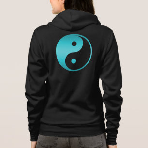Moletom Modelo azul da ilustração da cerceta de Yin Yang