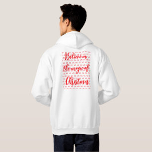 Moletom Modelo branco Natal impresso x 2 lados para homens