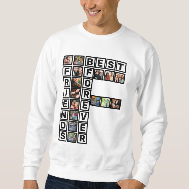 Moletom Modelo de Colagem de Fotografias para os Melhores  (Frente)