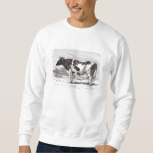 Moletom Modelo retro das vacas da grande vaca holandesa