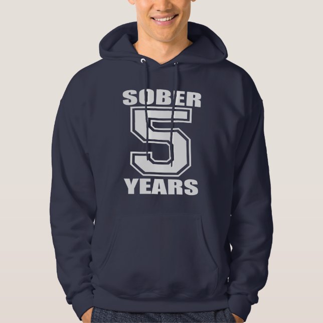 Moletom Modere 5 anos branco na obscuridade (Frente)