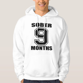 Moletom MODERE 9 MESES de PRETO no HOODIE BRANCO