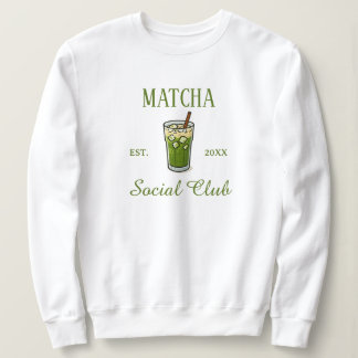 Moletom Modern Cute Matcha Social Club Custom