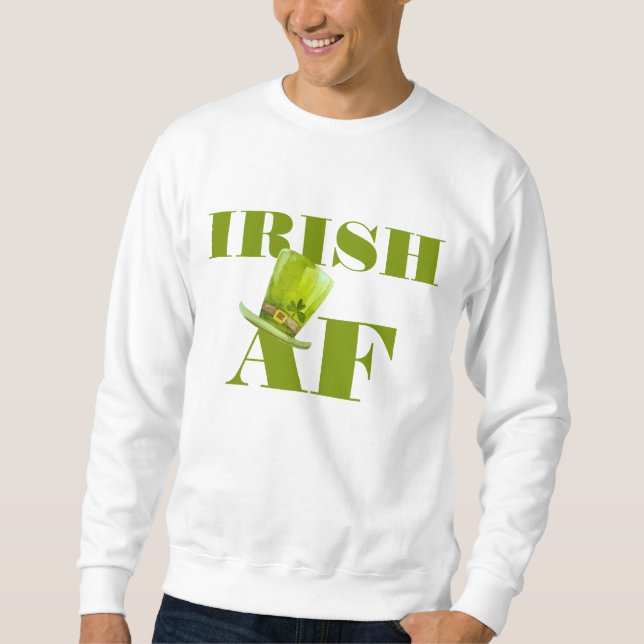 Moletom Modern Funny IRISH AF (Frente)