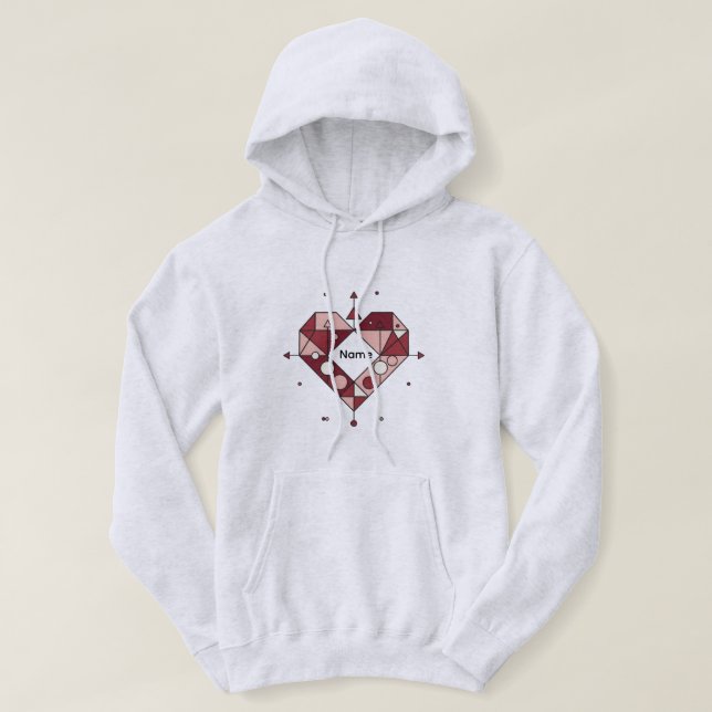 Moletom Modern Love Geometry Hoodie (Frente do Design)