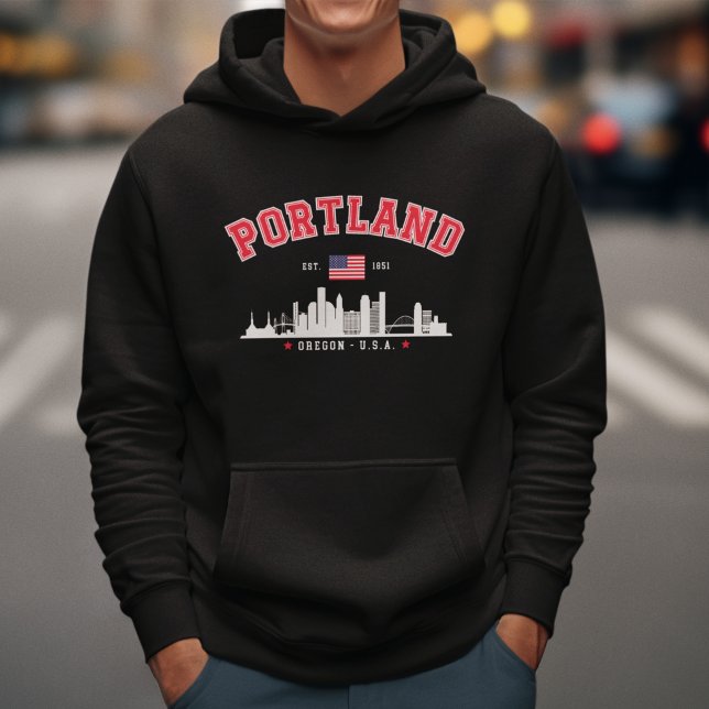 Moletom Modern Portland Cityscape (Criador carregado)