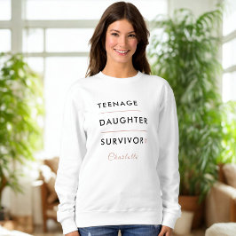 Moletom Modern Teen Daughter Survivor Personalized