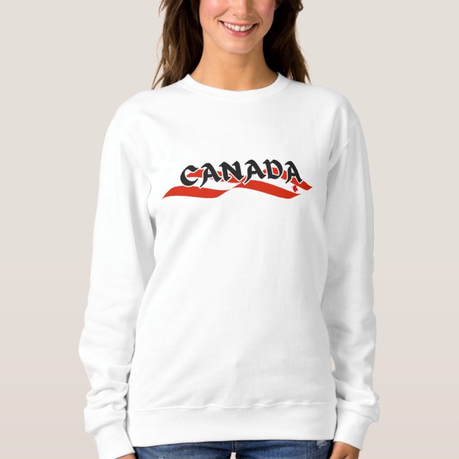 Moletom Moderno CANADÁ - Bandeira do Canadá - Souvenir (Frente)