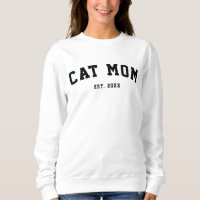 Moderno Cat Mamãe Esporte Varsity