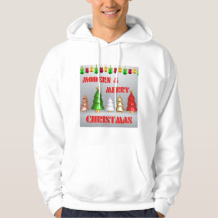 Moletom Moderno Feliz Natal T-Shirt Hoodie - Estilo elegan