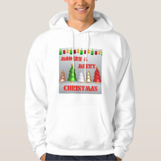 Moletom Moderno Feliz Natal T-Shirt Hoodie - Estilo elegan