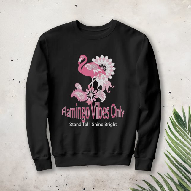 Moletom Moderno Flamingo Rosa Pássaro Tropical Caprichoso  (Criador carregado)