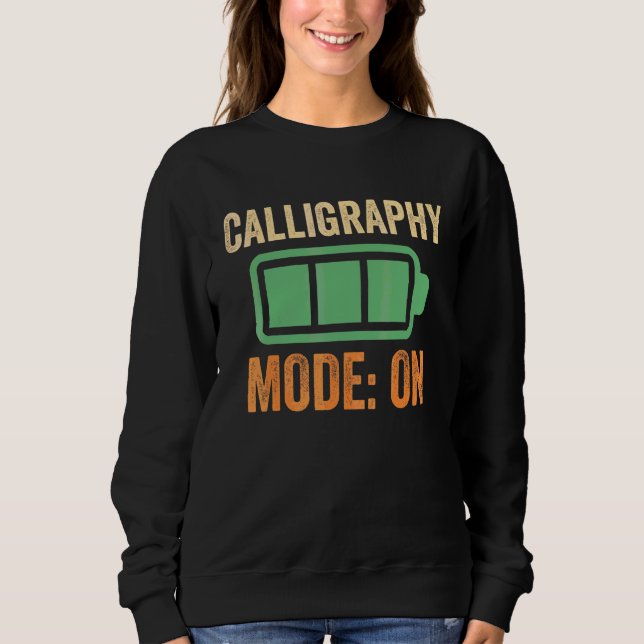 Moletom Modo Caligrafia na Bateria Design (Frente)