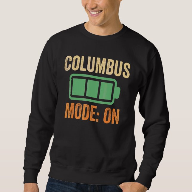 Moletom Modo Columbus no Projeto de Bateria (Frente)