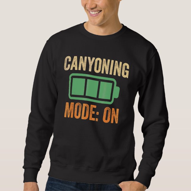 Moletom Modo de Canyoning no Projeto de Bateria (Frente)