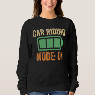 Moletom Modo de Condução de Carro no Projeto de Bateria